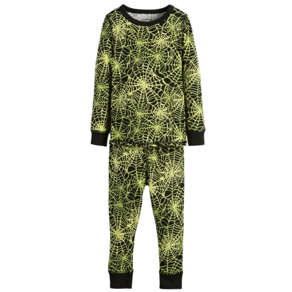 NWT Nordstrom Kids Spider Web Glow Pajama Set Sz 8